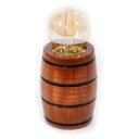 Ver imagem 1 de Soquete Barril para Lustre Roda de Carroça - Madeira - Decoração E27 - Mogno