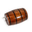 Ver imagem 5 de Soquete Barril para Lustre Roda de Carroça - Madeira - Decoração E27 - Mogno