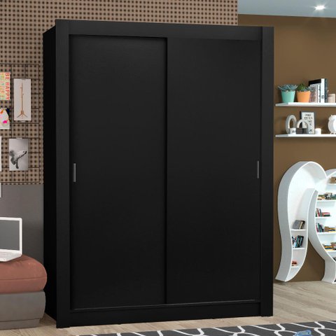 Guarda-roupa Solteiro Madesa Denver 2 Portas de Correr