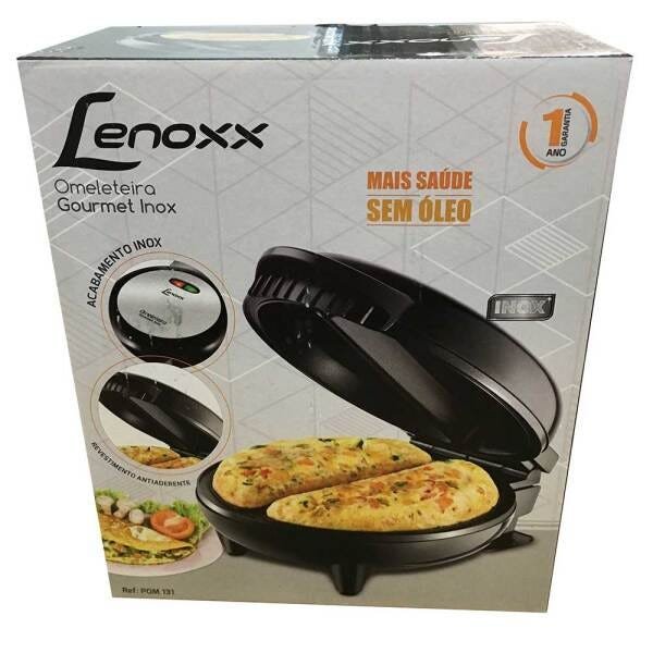 Omeleteira Elétrica Lenoxx Antiaderente - Gourmet Inox - 5