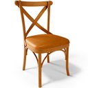 Ver imagem 3 de Kit 04 Cadeiras Para Sala de Jantar e Estar Living Estofada Ávila L02 Couríssimo Whisky - Lyam Lyam