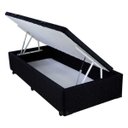 Ver imagem 1 de Cama Box Baú Solteiro Black em Tecido com Pistão - 096x203