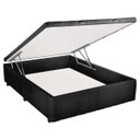 Ver imagem 2 de Cama Box Baú Casal Black em Tecido com Pistão - 138x188