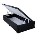 Ver imagem 4 de Cama Box Baú Solteiro Americano Black em Corino com Pistão - 096x203