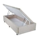 Ver imagem 5 de Cama Box Baú Solteiro Suede Bege com Pistão - 88x188