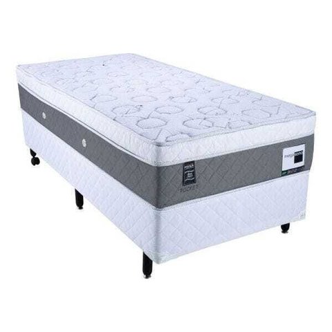 Cama Box Solteiro Mega Colchões + Colchão Americano Mega Sono Pocket Eurotop - 096x203