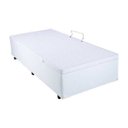 Ver imagem 4 de Cama Box Baú Solteiro Branco em Corino com Pistão - 88x188