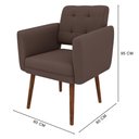 Ver imagem 4 de Poltrona Decorativa Stella em Veludo – Just Time