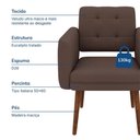 Ver imagem 6 de Poltrona Decorativa Stella em Veludo – Just Time