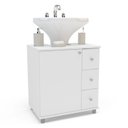 Ver imagem 7 de Gabinete de Banheiro de Encaixar na Pia com 1 Porta e 3 Gavetas 60cm Branco Politorno
