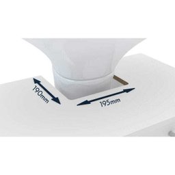 Gabinete de Banheiro de Encaixar na Pia com 1 Porta e 3 Gavetas 60cm Branco Politorno - 5