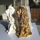 Ver imagem 2 de Forma de Silicone Leão Decorativo Artesanato para Gesso, Concreto e Resina