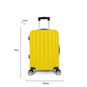 Ver imagem 5 de Mala de Bordo Abs 4 Rodas Action Fortt Amarela - Mab02-am