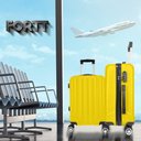 Ver imagem 6 de Mala de Bordo Abs 4 Rodas Action Fortt Amarela - Mab02-am