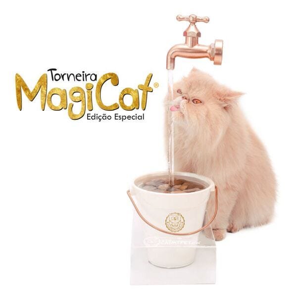 Bebedouro Torneira para Gato Magicat GOLD 110v - CatMyPet - 2