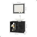 Ver imagem 3 de Conj Gabinete Baden 2075767 Banheiro Preto Fosco Nero