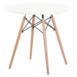 Mesa de Jantar Redonda Eames 0,80 Mdf Branca Bulk - 1