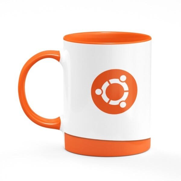 Caneca B-Orange Ubuntu Linux