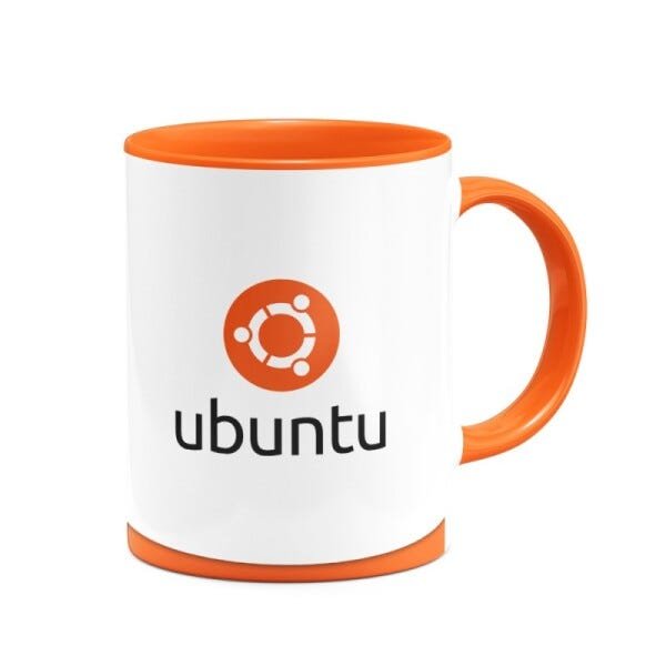 Caneca B-Orange Ubuntu Linux - 2