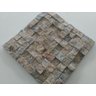 kit 15 placas Mosaico Pedra Madeira rosa 30x30 cm Fachada - 2