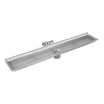 Ralo Linear Oculto Slim 60cm Anti Odor Com Tampa 2 Em 1 Piso Revestimento Invisivel Ou Inox Ralo Int - 9
