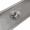 Ver imagem 5 de Ralo Linear Oculto Slim 60cm Anti Odor Com Tampa 2 Em 1 Piso Revestimento Invisivel Ou Inox Ralo Int