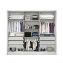 Ver imagem 3 de Guarda Roupa Casal 3 Portas 6 Gavetas - Arezzo Plus-branco - Móveis Novo Horizonte