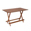 Ver imagem 1 de Mesa Dobrável 1,20x70 Imbuia - Móveis Britz