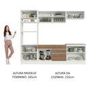Ver imagem 6 de Armário de Cozinha Completa 270cm Branco Rustic Glamy Madesa 10