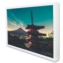 Ver imagem 1 de Quadro Decorativo Caixa Templo Monte Fuji Tacolado Moldura Caixa 3cm Madeira sem Vidro 60 X 90cm