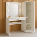 Ver imagem 4 de Penteadeira Camarim com Espelho e Iluminação 1 Porta e 1 Gaveta