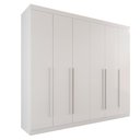 Ver imagem 1 de Guarda-roupa Casal 6 Portas 6 Gavetas Sparta - Mais Móveis Neve