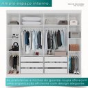 Ver imagem 4 de Guarda-roupa Casal 6 Portas 6 Gavetas Sparta - Mais Móveis Neve