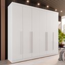 Ver imagem 2 de Guarda-roupa Casal 6 Portas 6 Gavetas Sparta - Mais Móveis Neve