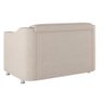 Sofá Namoradeira 2 Lugares Tilla Sala de Espera – Balaqui Decor Cor:bege - 4