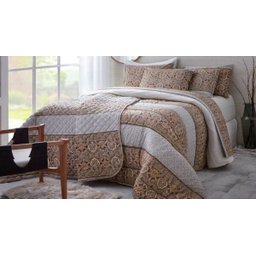 Jogo de Cama Casal 4 Peças Estampado 140 Fios Sultan Realce - Jordania - 1