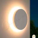 Ver imagem 2 de Arandela Eclipse Redonda Led 3000k Luz Indireta 12w Externo/interno Bivolt Branco