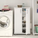 Ver imagem 5 de Armário Multiuso 2 Portas 4 Prateleiras Limeira Politorno