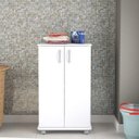 Ver imagem 4 de Armário Multiuso 2 Portas 4 Prateleiras Limeira Politorno