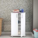 Ver imagem 3 de Armário Multiuso 2 Portas 4 Prateleiras Limeira Politorno