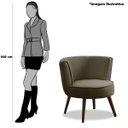 Ver imagem 5 de Poltrona para Sala e Escritório Decorativa Lara Veludo Castor