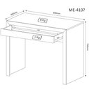 Ver imagem 4 de Kit para Escritório com Mesa Estante 5 Nichos e Gaveteiro Br Cor:branco