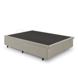 Cama Box Baú Viúva 120x203x42 Cm Corino Linho com Pistão a Gás - 2