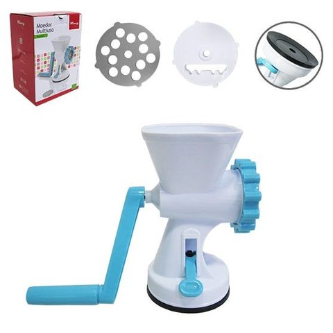 Maquina / Moinho de Plastico Moedor Multiuso Manual com Lamina de Inox 25x19x10,5cm