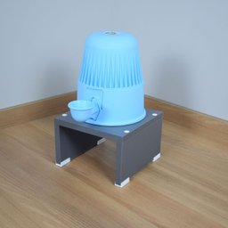 Base Comedouro Bebedouro Elevado Cachorro Pet Mdf:space Gray - 5