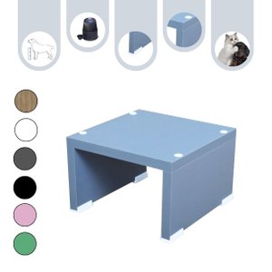 Base Comedouro Bebedouro Elevado Cachorro Pet Mdf:space Gray