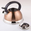 Ver imagem 2 de Chaleira com Apito Inox Crown Rose Gold Cobre 3 Litros - Casa