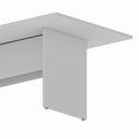 Ver imagem 5 de Mesa Reunião 8 Lugares 200cm x 100cm Retangular Executiva com Pé Painel para Escritório Corporate Cinza