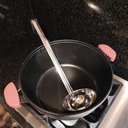 Ver imagem 4 de Concha Cozinha Industrial 38cm Inox Grande Restaurante Brinox Feijão Sopa Molho Caldo