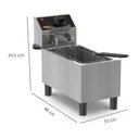 Ver imagem 3 de Fritadeira de Mesa 1 Cuba de 15cm e 3 Litros 127v